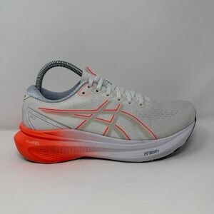 ASICS Gel Kayano 30 Shoes Women's 7.5 Medium B White Orange Sneakers 1012B357